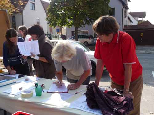 Unterschriften zum See Hirschau