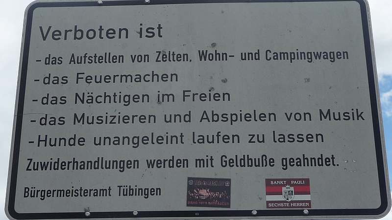 Verboten am Baggersee Hirschau