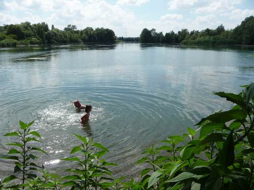 Schwimmen im Epple Baggersee Hirschau